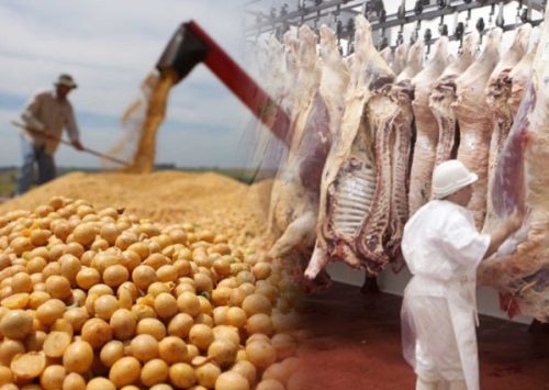 Exportación de soya y carne superan registros del 2021